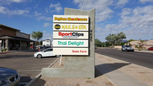 Retail Center Monument Sign