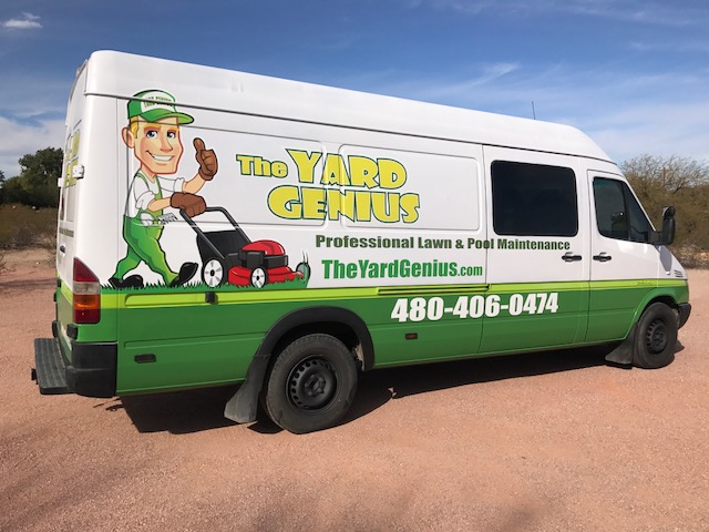 New Van Graphics for Scottsdale, AZ Business The Yard Genius
