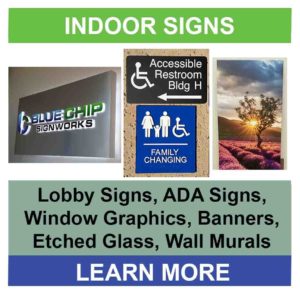 Indoor, Interior, ADA, and Lobby Signs