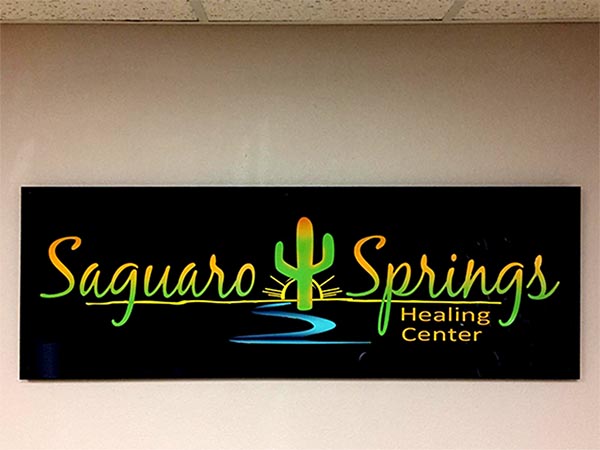 Acrylic Lobby Sign with Back Painting